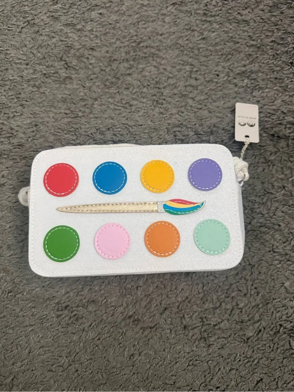 Mimi & Lula Rainbow Paint Palette Crossbody Bag